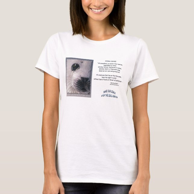 Camiseta T-shirt "STOP SEAL HUNT" 2 (Frente)