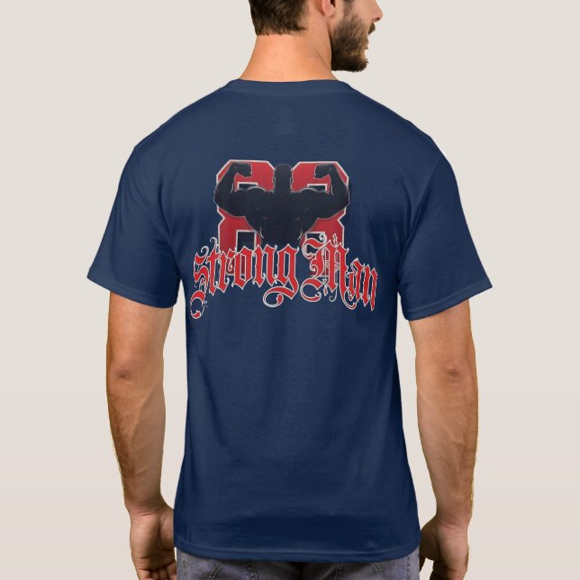 Camiseta T-shirt StrongMn bleu (Verso)