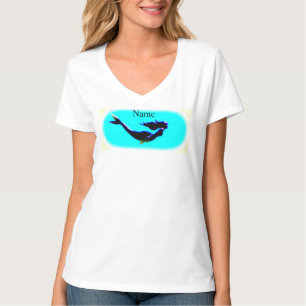 Camiseta t-shirt submarina de natação