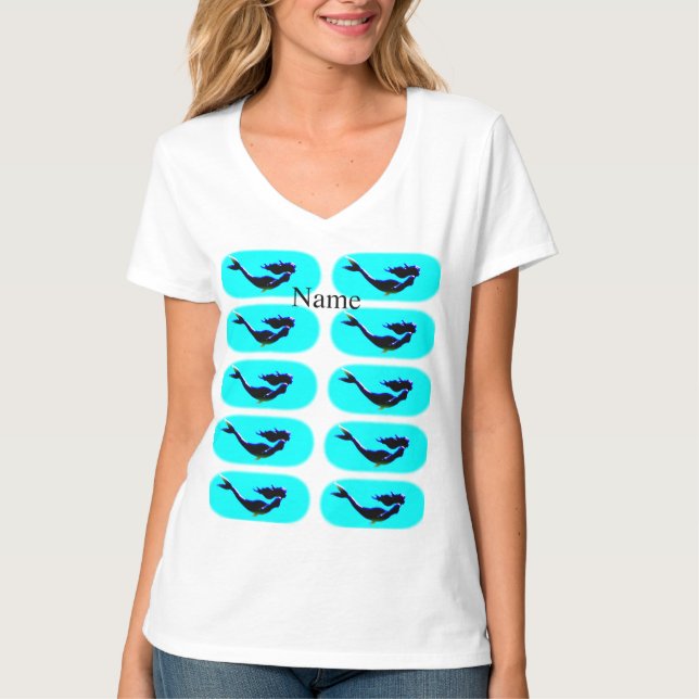 Camiseta T-Shirt submarina negra (Frente)