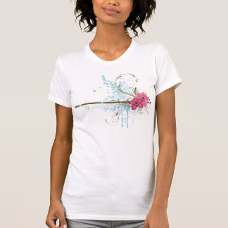 Camiseta T-shirt sujo das flores