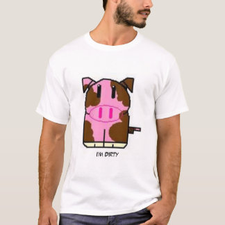 Camiseta T-shirt sujo do porco