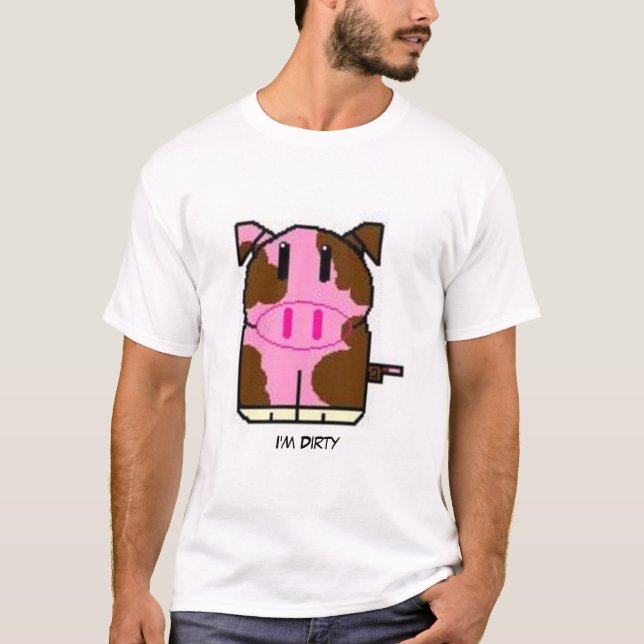 Camiseta T-shirt sujo do porco (Frente)