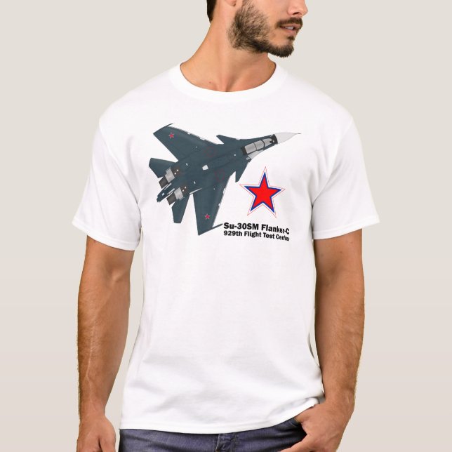 Camiseta T-shirt Sukhoi Su-30SM Flanker-C VKS (Frente)