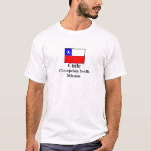 Camiseta T-shirt sul da missão do Chile Concepción