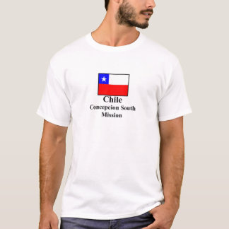 Camiseta T-shirt sul da missão do Chile Concepción