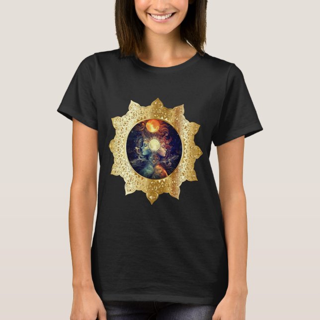 Camiseta T-Shirt Sun E Moon Deusa (Frente)