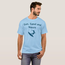 T-Shirt Sun, Sand e Waves