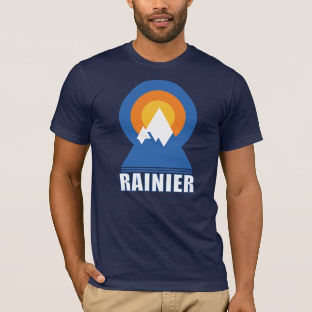 Camiseta T-Shirt Sunset Mt Rainier Hike (Frente)