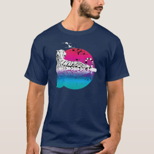 Camiseta T-Shirt Sunset White Tiger
