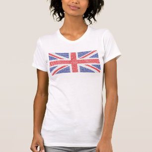 Camiseta T-shirt super de Union Jack dos pontos