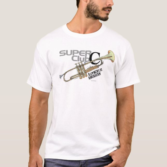Camiseta T-shirt super do clube de C (Frente)