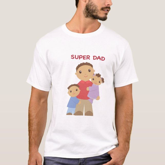 Camiseta T-shirt super do pai (Frente)