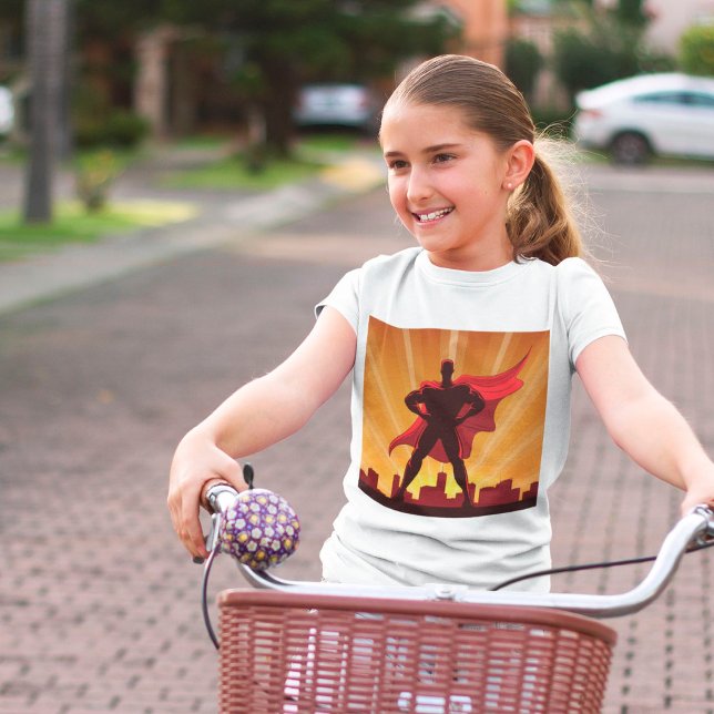 Camiseta T-Shirt Super-Herói (Criador carregado)