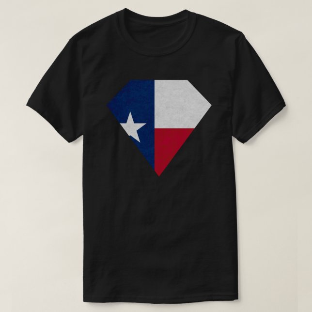 Camiseta T-Shirt Super Herói do Texas Forte (Frente do Design)