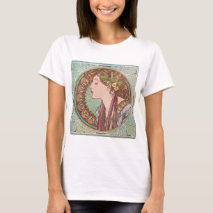 Camiseta T-shirt superior de Nouveau da arte do louro de