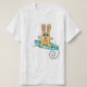 Camiseta T-shirt surfando do coelho (Frente do Design)