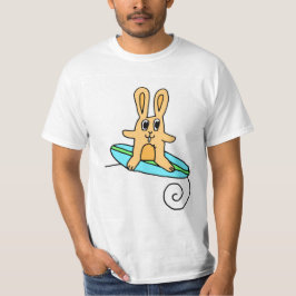 Camiseta T-shirt surfando do coelho