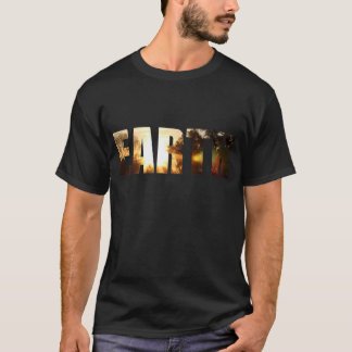 Camiseta T-shirt surpreendente do nascer do sol da terra