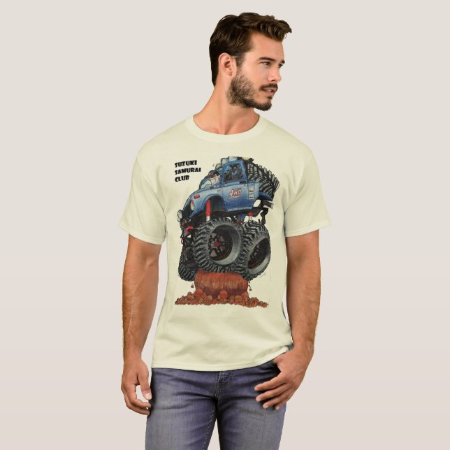Camiseta T shirt Suzuki Samurai Club (Frente Completa)