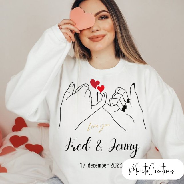 Camiseta t-shirt sweater for him and her on Valentine's Day (Criador carregado)