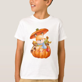 Camiseta T-Shirt. Sweet Fruits and Friendly Pets Art