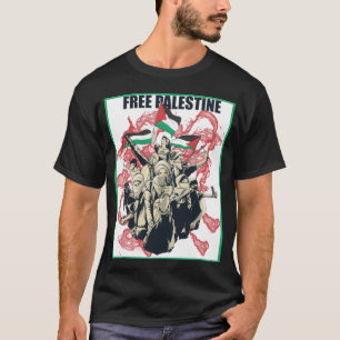 Camiseta T-Shirt T-Shirt Arabic Intifada da Palestina Livre