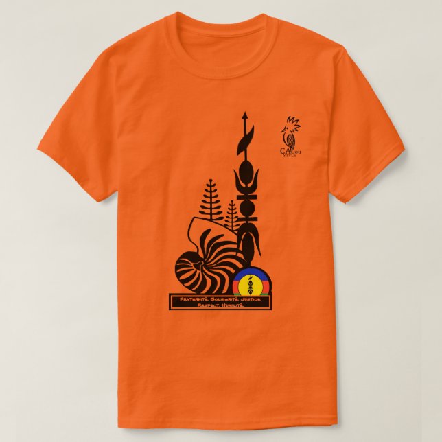 Camiseta T-shirt T-shirt/Fraternité. Solidarité. Justice. R (Frente do Design)