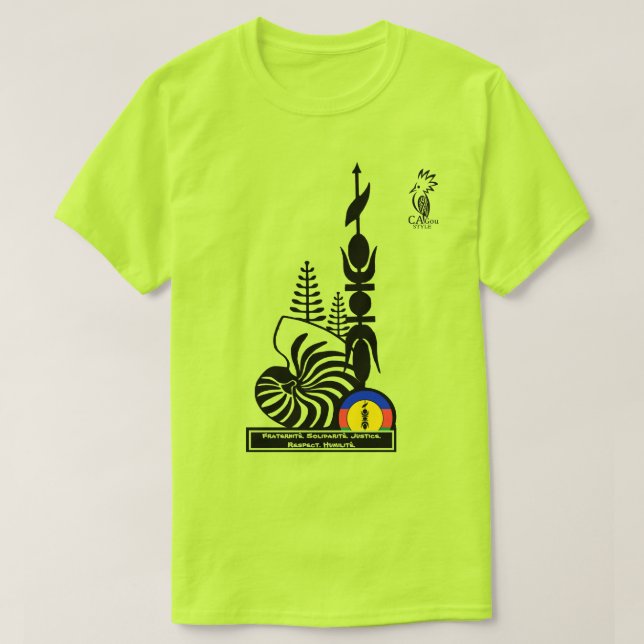 Camiseta T-shirt T-shirt/Fraternité. Solidarité. Justice. R (Frente do Design)