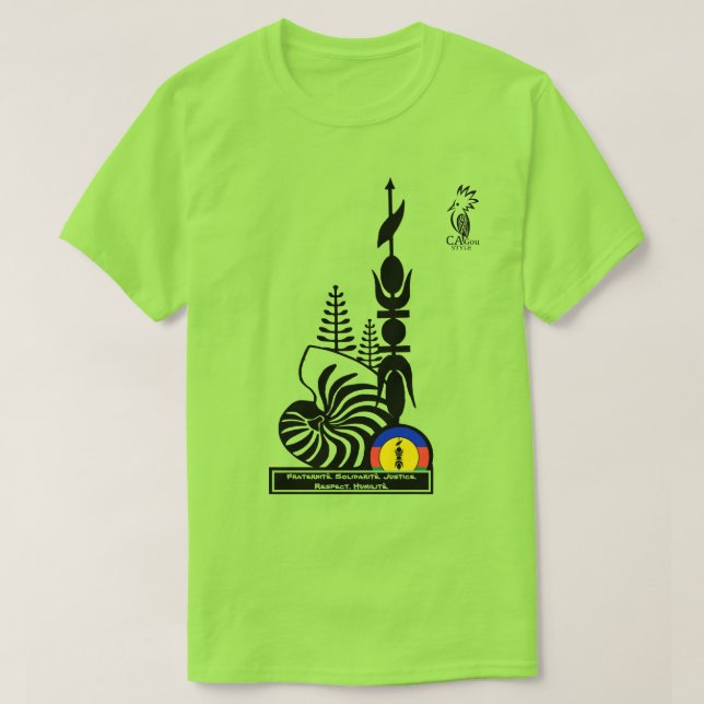 Camiseta T-shirt T-shirt/Fraternité. Solidarité. Justice. R (Frente do Design)