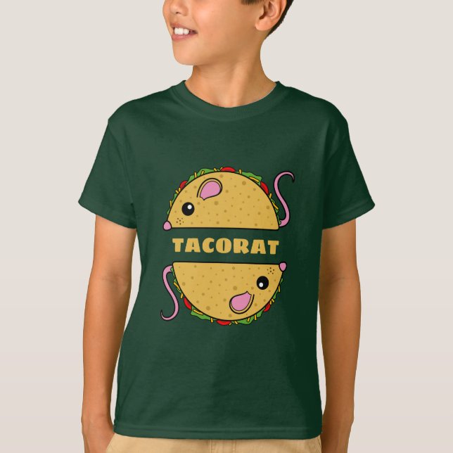 Camiseta T-Shirt Taco Duplo (Criança) (Frente)