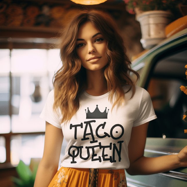 Camiseta T-Shirt TACO QUEEN (Criador carregado)