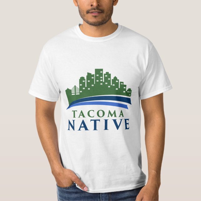 Camiseta T-Shirt "TACOMA NATIVE GREEN CITY" (Frente)