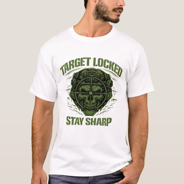 Camiseta T-shirt Target Locked Tactical Skull (Frente)