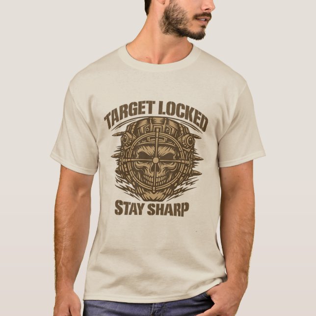 Camiseta T-shirt Target Locked Tactical Skull (Frente)