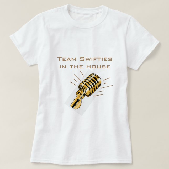 Camiseta T-shirt Team Swifties (Frente do Design)