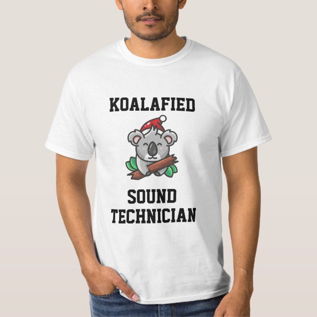 Camiseta T-Shirt Técnico de Som Koalafied (Frente)