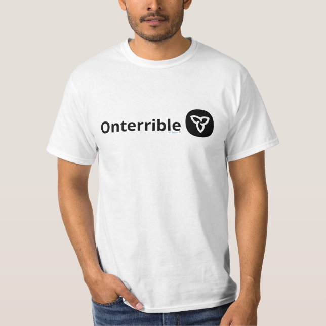 Camiseta T-shirt terrível (Frente)