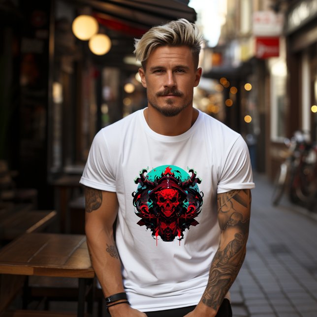 Camiseta T-shirt Tête de mort sanglante, Crane, Gotique (Criador carregado)