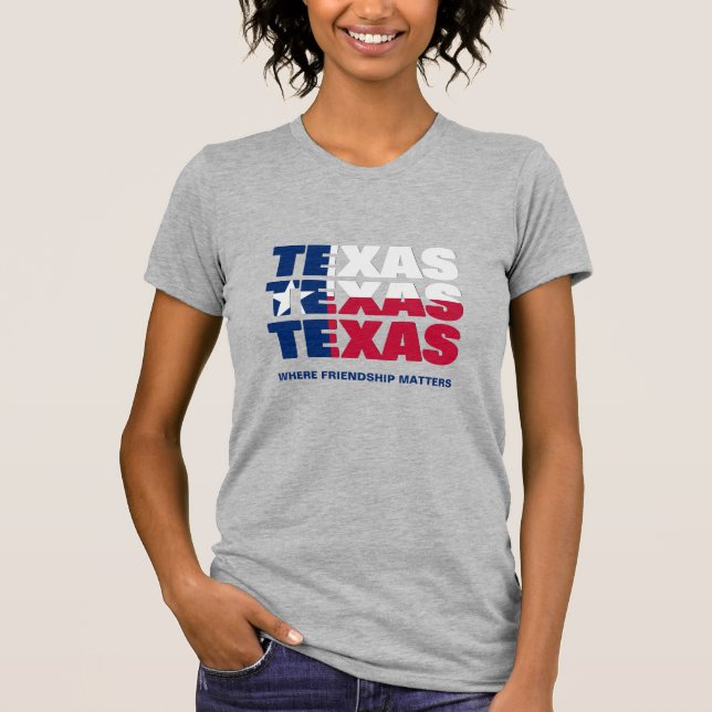 Camiseta T-Shirt TEXAS Patriótico Personalizado (Frente)