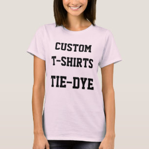 Camiseta T-SHIRT TIE-DYE, TIE-DYE, PINK personalizado femin