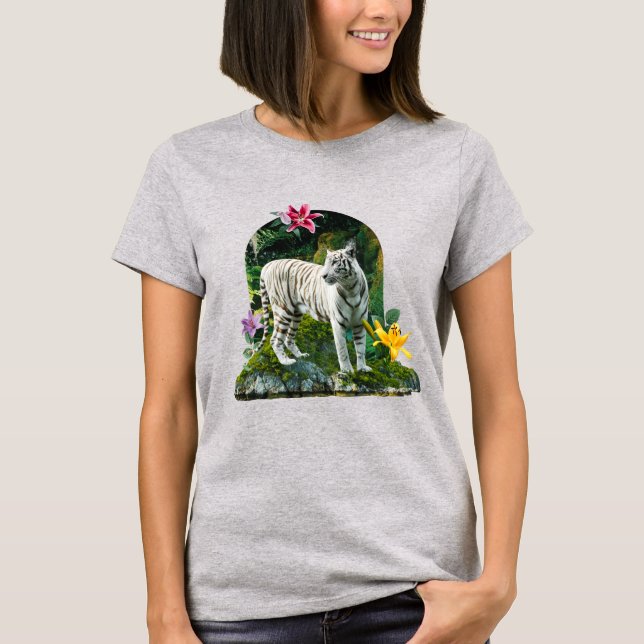 Camiseta T-Shirt Tiger Branco (Frente)