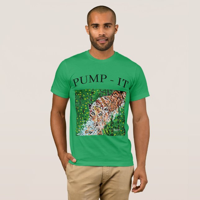 Camiseta T-Shirt : TIGER / PUMP-IT (Frente Completa)