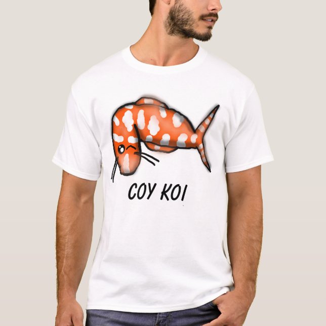 Camiseta T-shirt tímido de Koi (Frente)