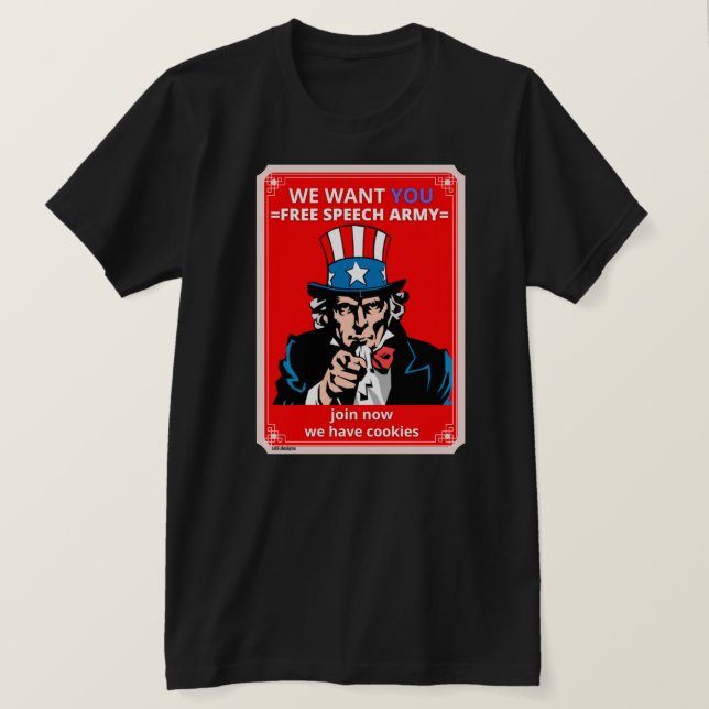Camiseta t-shirt "TIO SAM" (Frente do Design)