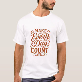 Camiseta T-Shirt Tipográfica Motivacional Faça Cad