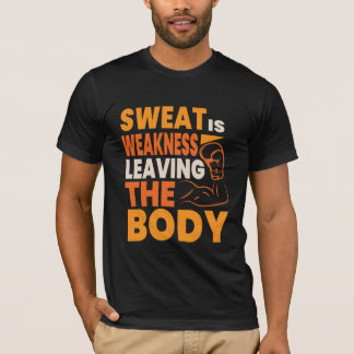 Camiseta T-shirt tipográfica para o Gym e a Malhação