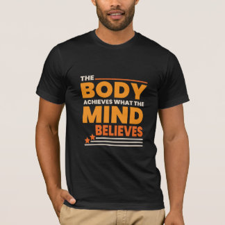 Camiseta T-shirt tipográfica para o Gym e a Malhação