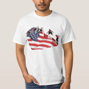 Camiseta T-shirt Todo-Americano do Snowboarder