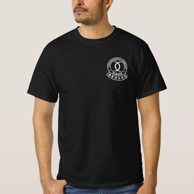 Camiseta T - Shirt Tokushinryu, Kobudo, Europa, Schwarz (Frente)